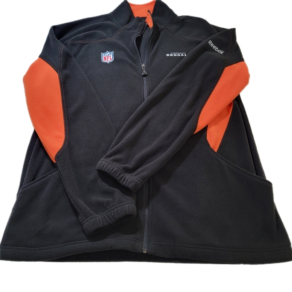 Reebok Other - Mens size Large 2011 Reebok NFL Cincinnati Bengals Full Zip Fleece Jacket